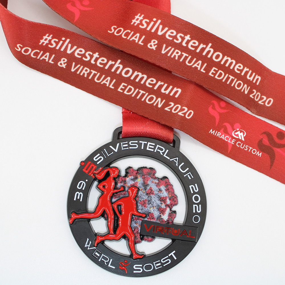 Custom Virtual Race Medals Hollowed Out Medals