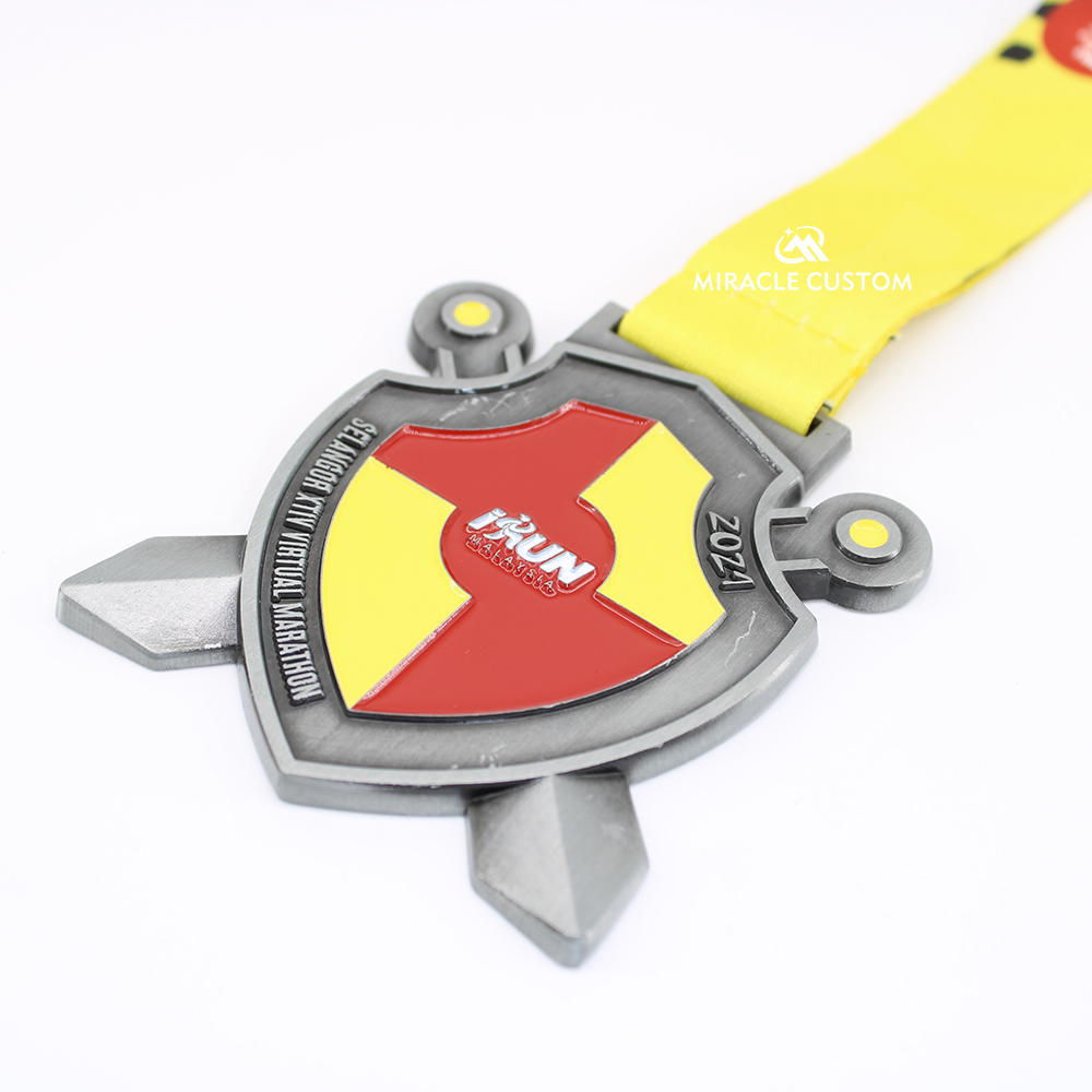 Custom Malaysia iRun Selangor XTIV Virtual Marathon 2nd Series Medals