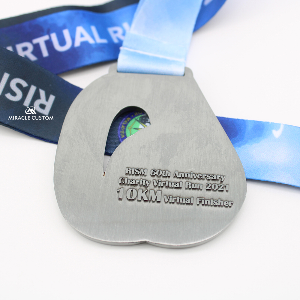 RISM 60th Anniversary Charity Virtual Run 2022 100KM Virtual Finisher Medals