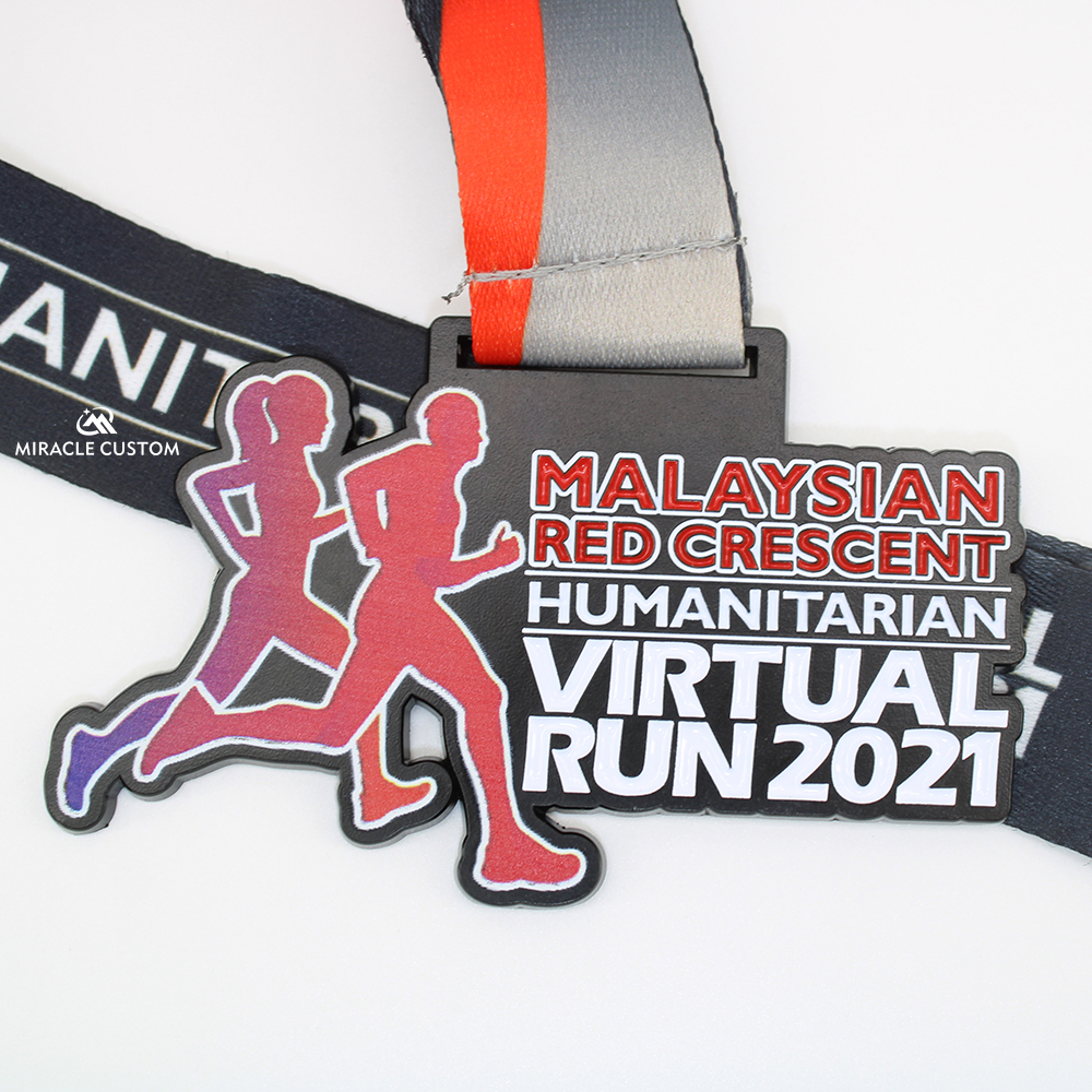 Custom Malaysian Red Crescent Humanitarian Virtual Run 2021 Medals