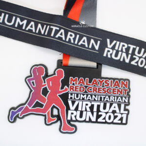 Custom Malaysian Red Crescent Humanitarian Virtual Run 2021 Medals