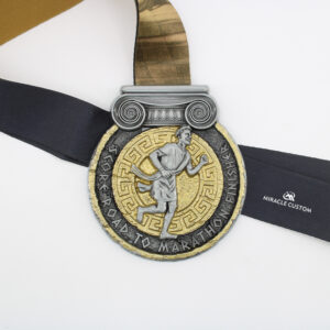 Custom Score Road to Marathon Finisher Finisher Medals