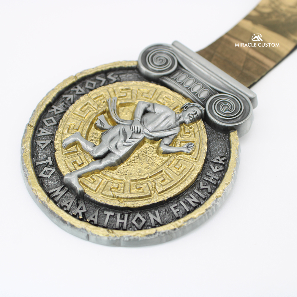 Custom Score Road to Marathon Finisher Finisher Medals
