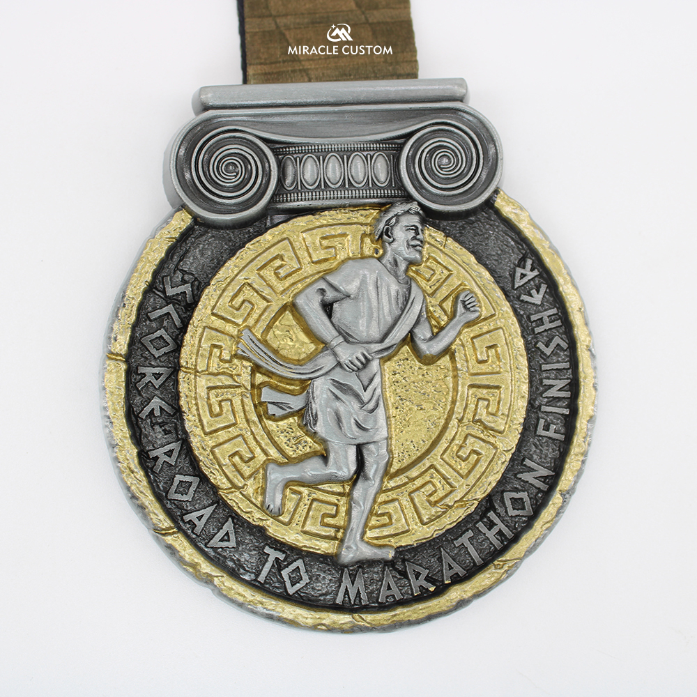 Custom Score Road to Marathon Finisher Finisher Medals