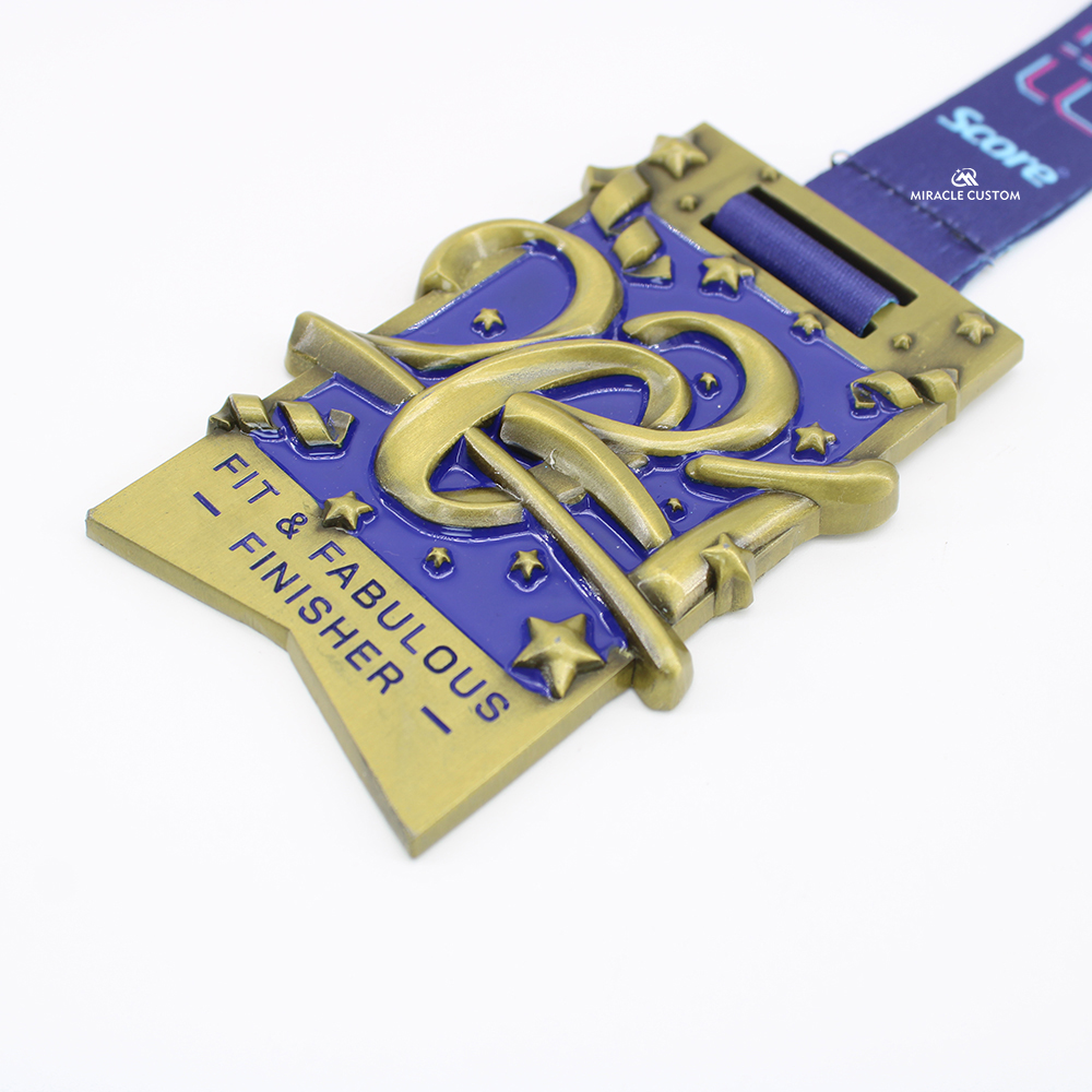 Custom Score Fit and Fabulous New Year Challenge 2021 Sports Medals