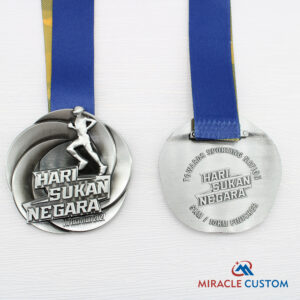 Custom KBS Hari Sukan Negara Fun Run 5KM 10KM Finisher Medals
