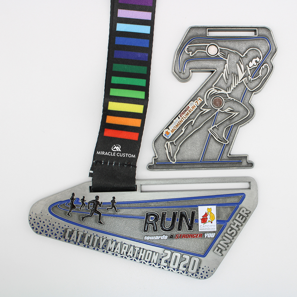 Custom Cat City Marathon 2020 Momentum Run Series Sports Medals