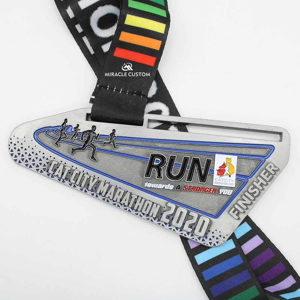 Custom Cat City Marathon 2020 Momentum Run Series Sports Medals