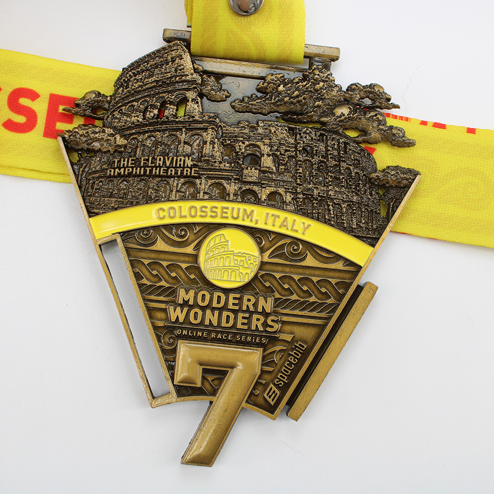Custom New Seven Modern Wonders Events Sports Medals