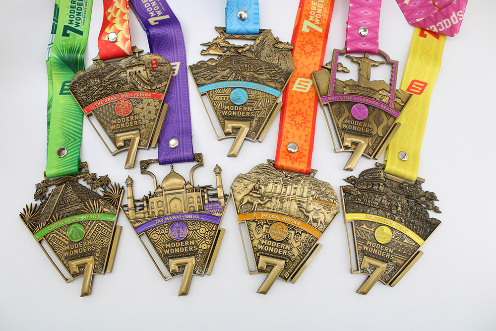 Custom New Seven Modern Wonders Events Sports Medals