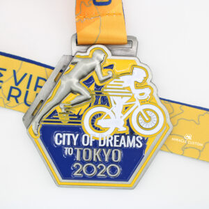 Custom City of Dreams to Tokyo 2020 Virtual Run and Ride Sports Medals