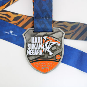 Custom Hari Sukan Negara 2020 Virtual Run 10km Finisher Medals