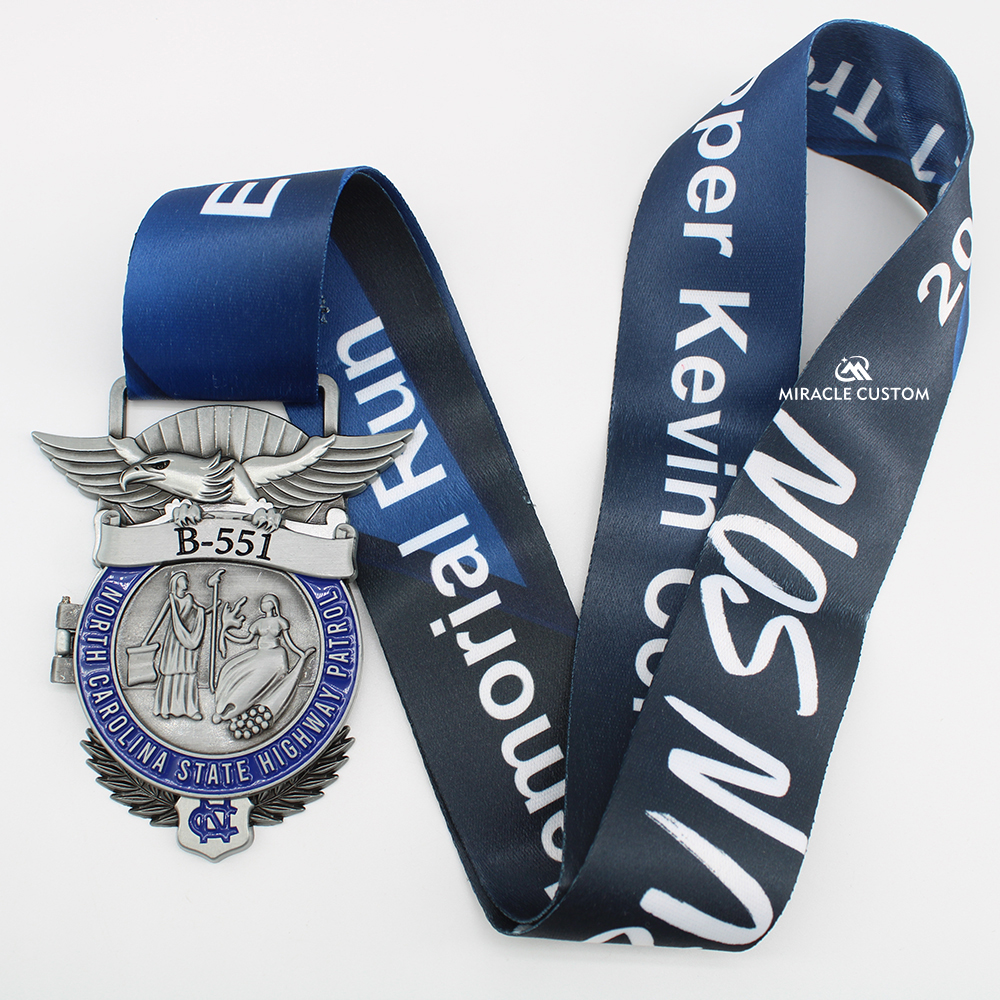 Custom Trooper Kevin Conner Memorial Run Sports Medals