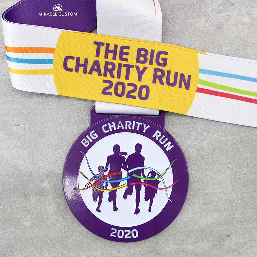 Custom Big Charity Run 2020 Sports Medals