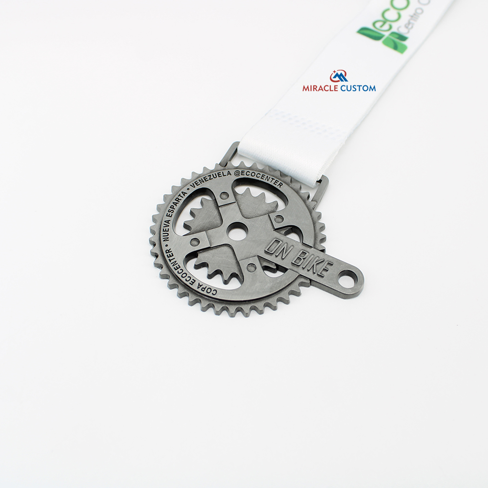 Custom ECO MTB Bike Center Sports Medals