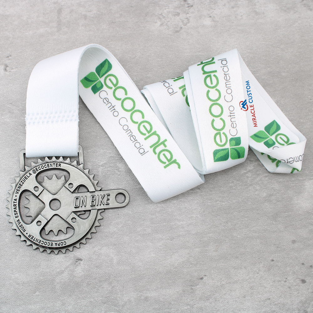 Custom ECO MTB Bike Center Sports Medals