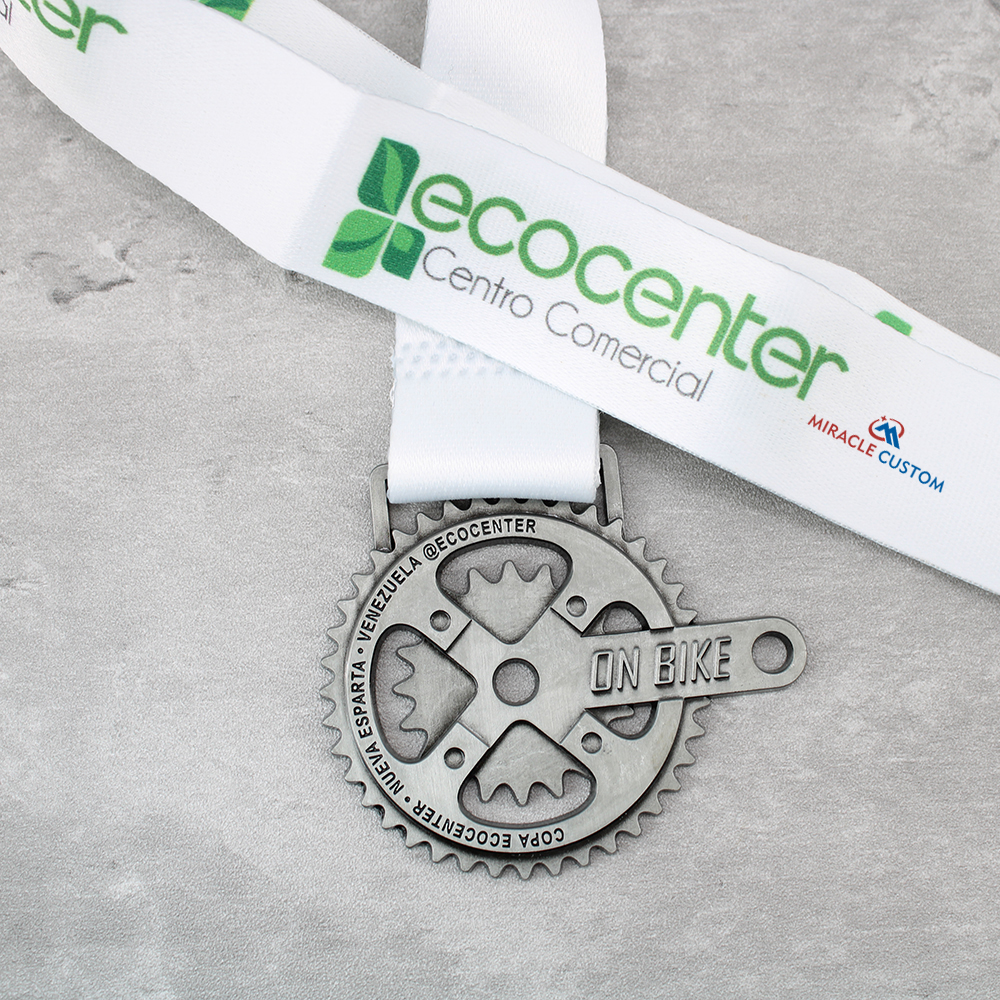Custom ECO MTB Bike Center Sports Medals