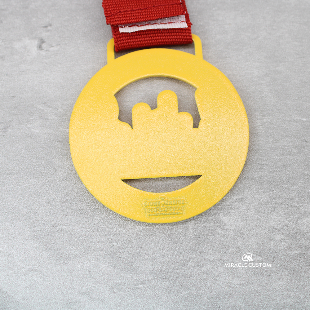 Custom Peace Lake Run Hollowed Out Spray Paint Medals