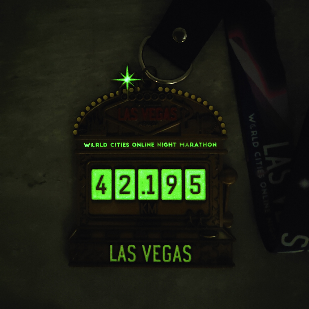 Custom Las Vegas Online Night Marathon World Cities Series Sports Medals