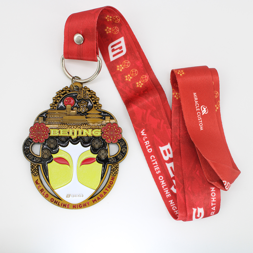 Custom Beijing Online Night Marathon World Cities Series Sports Medals