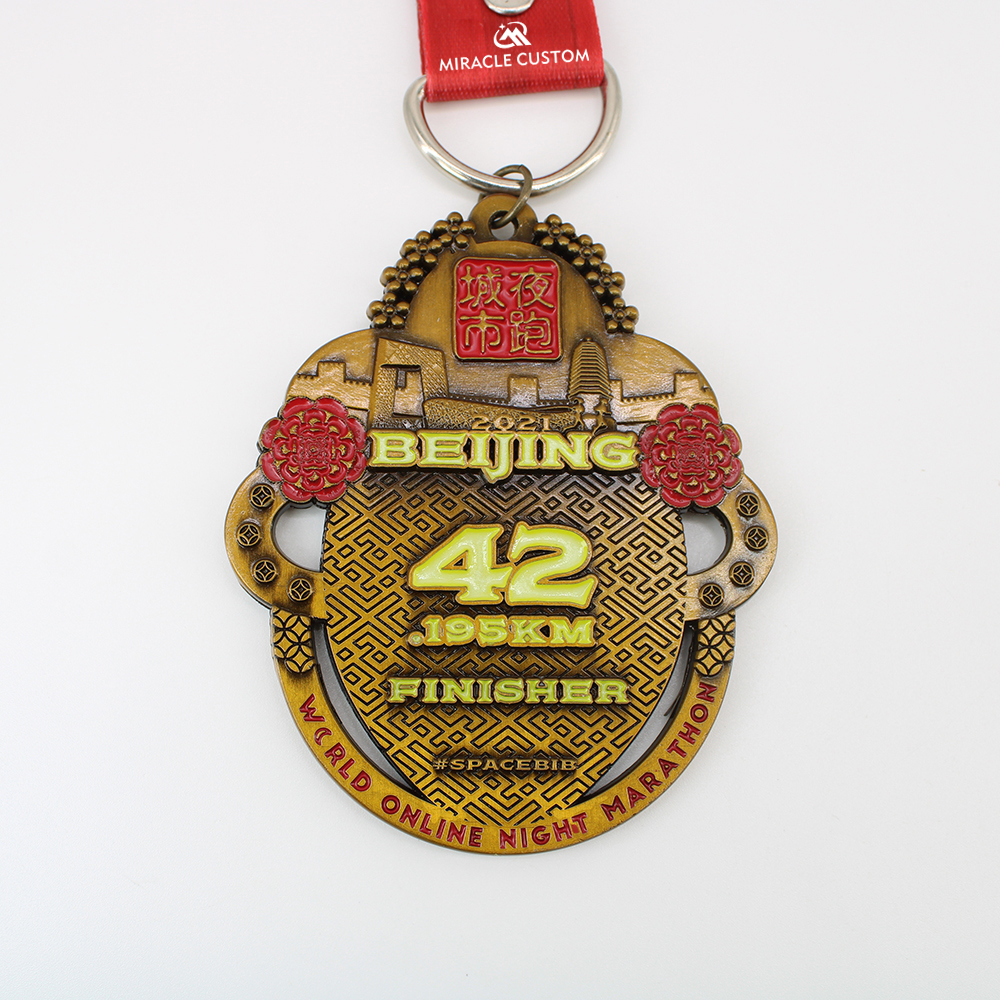 Custom Beijing Online Night Marathon World Cities Series Sports Medals