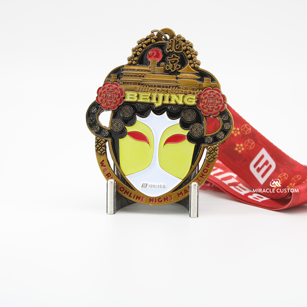 Custom Beijing Online Night Marathon World Cities Series Sports Medals