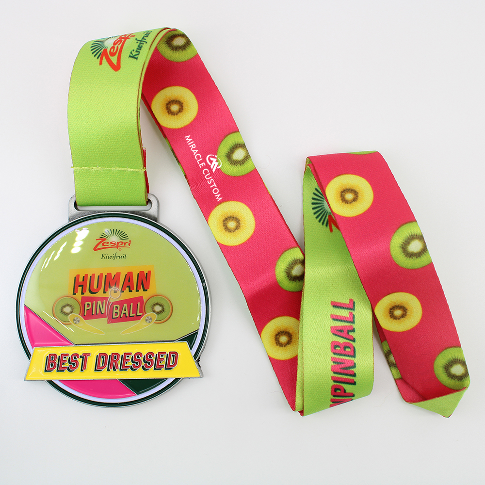 Custom Singapore Zespri Human Pinball Game Sports Medals