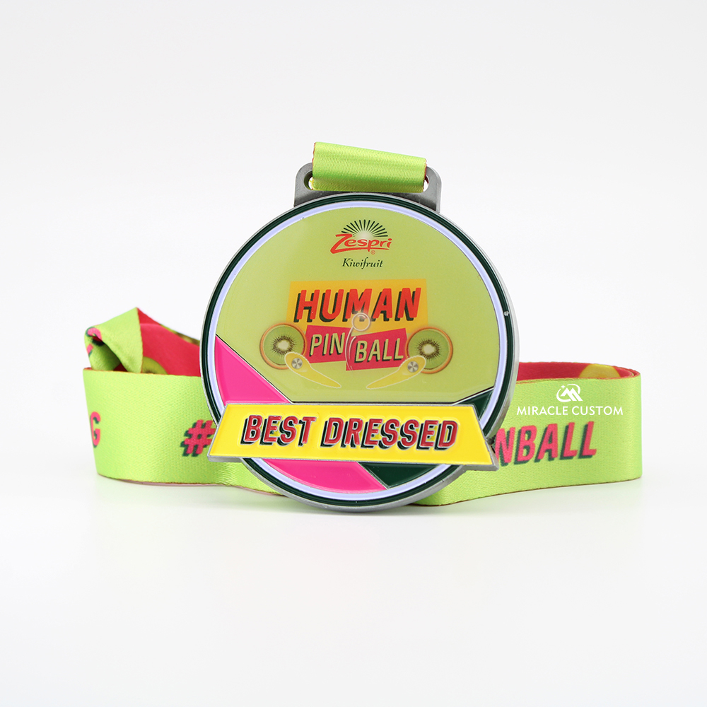 Custom Singapore Zespri Human Pinball Game Sports Medals