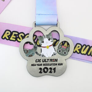 Custom CJC Ultron New Year Resolution Charity Run 2021 Sports Medals