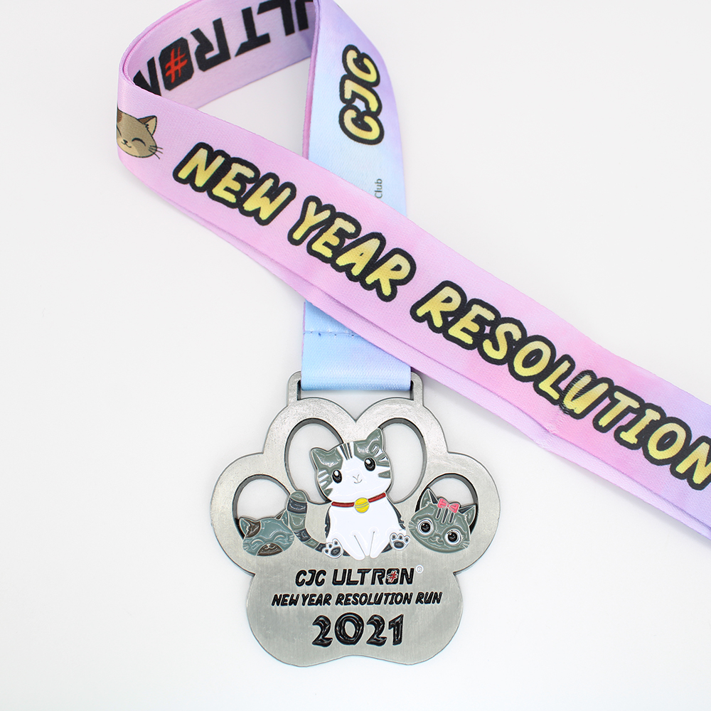Custom CJC Ultron New Year Resolution Charity Run 2021 Sports Medals