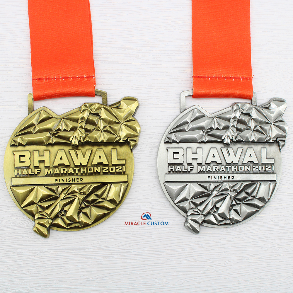 Custom Bangladesh Bhawal Half Marathon 2021 Finisher Medals