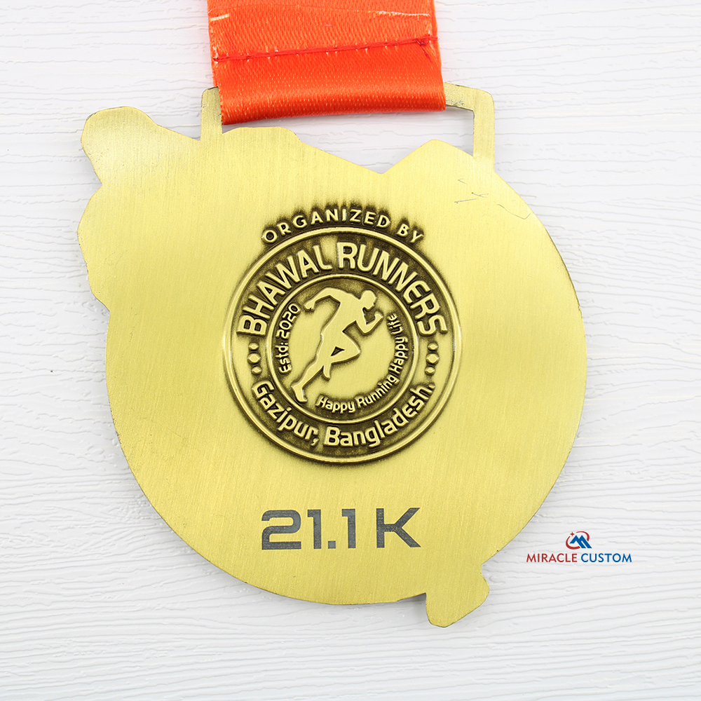 Custom Bangladesh Bhawal Half Marathon 2021 Finisher Medals