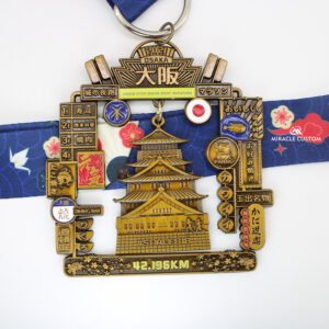 Custom Osaka Online Night Marathon World Cities Series Sports Medals