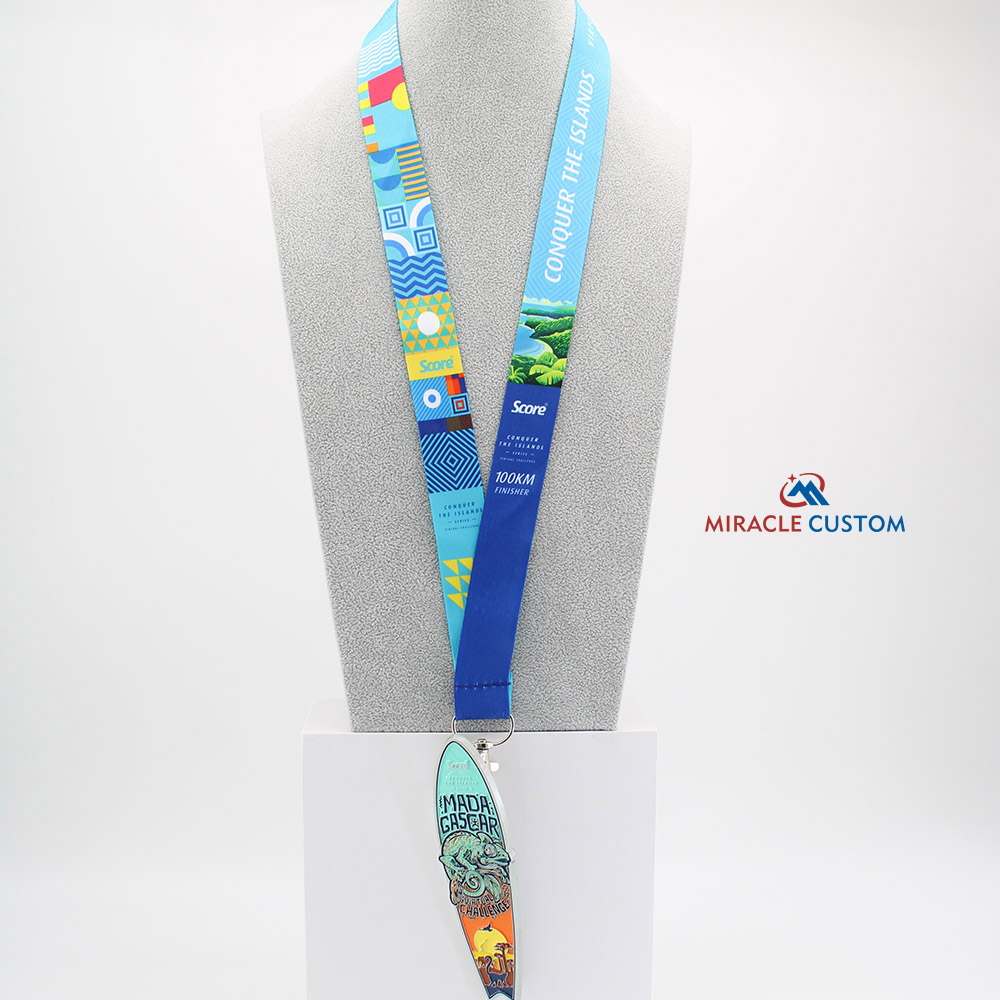 Custom Madagascar Island Challenge Sports Medal