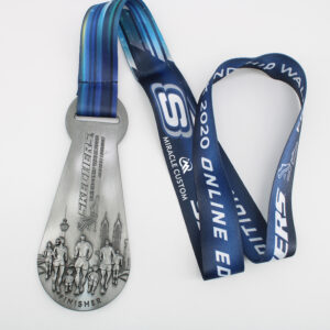 Custom Friendship walk 2020 pocket shoe spoon shape medals