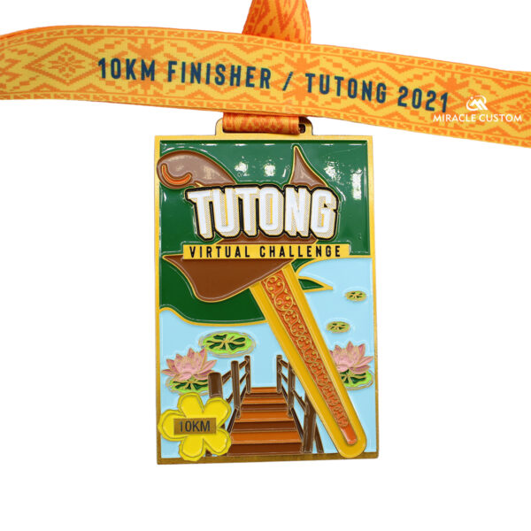 Custom Tutong 2021 10KM Finisher Fun Run Sports Medals