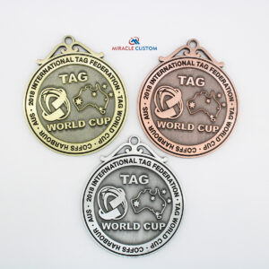 Custom Australia Tag World Cup OzTag Australia Sports Medals
