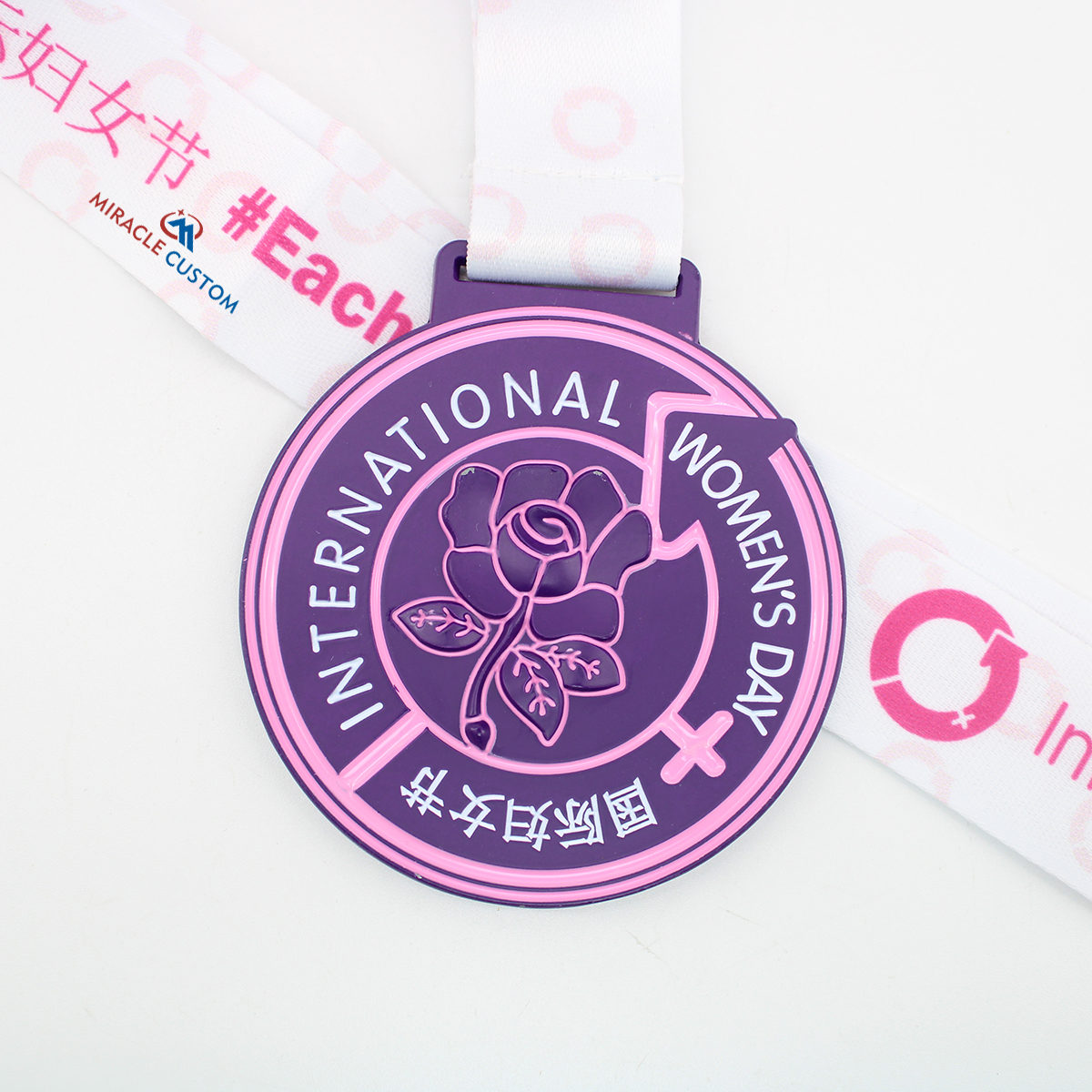 Custom International Women's Day Sourvenir Sports Medals