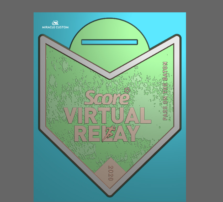 Virtual Run Medal Score Virtual Relay 2020 Finisher Medal Edition Event