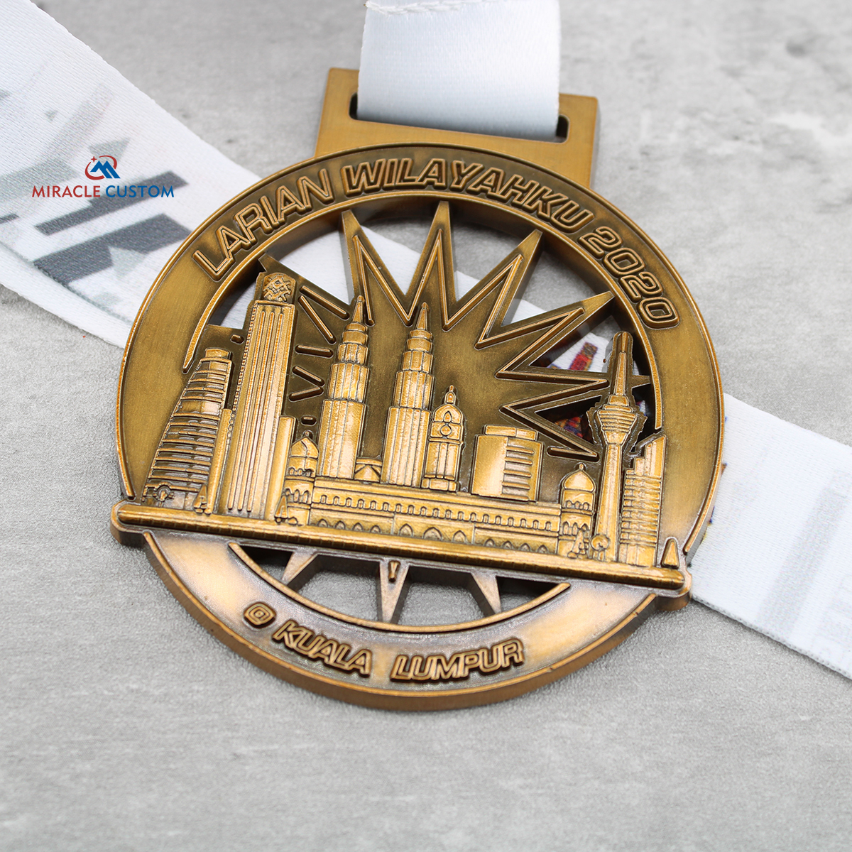 Custom Larian Wilayahku 2020 Kuala Lumpur Sports Medals