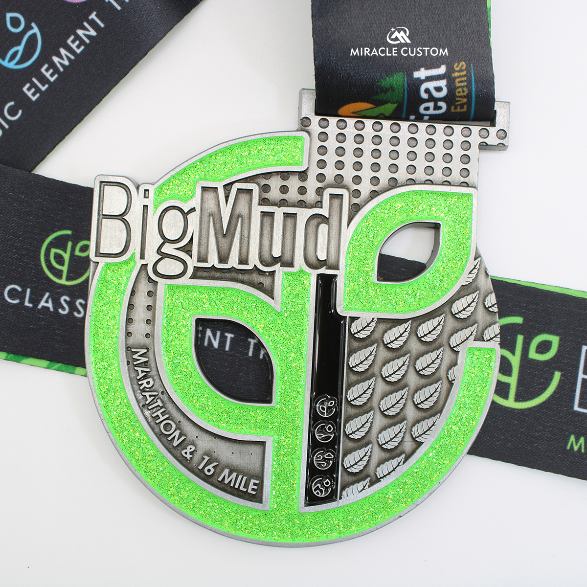 Custom Branded Glitter Medals at Low Minimum