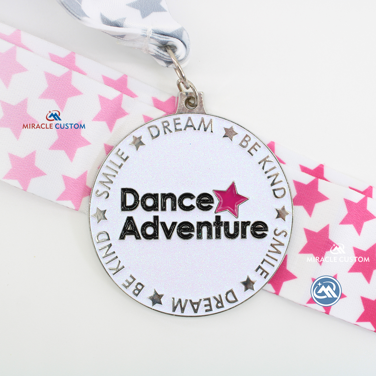 Custom Glitter Fun Run Medals Running Medals