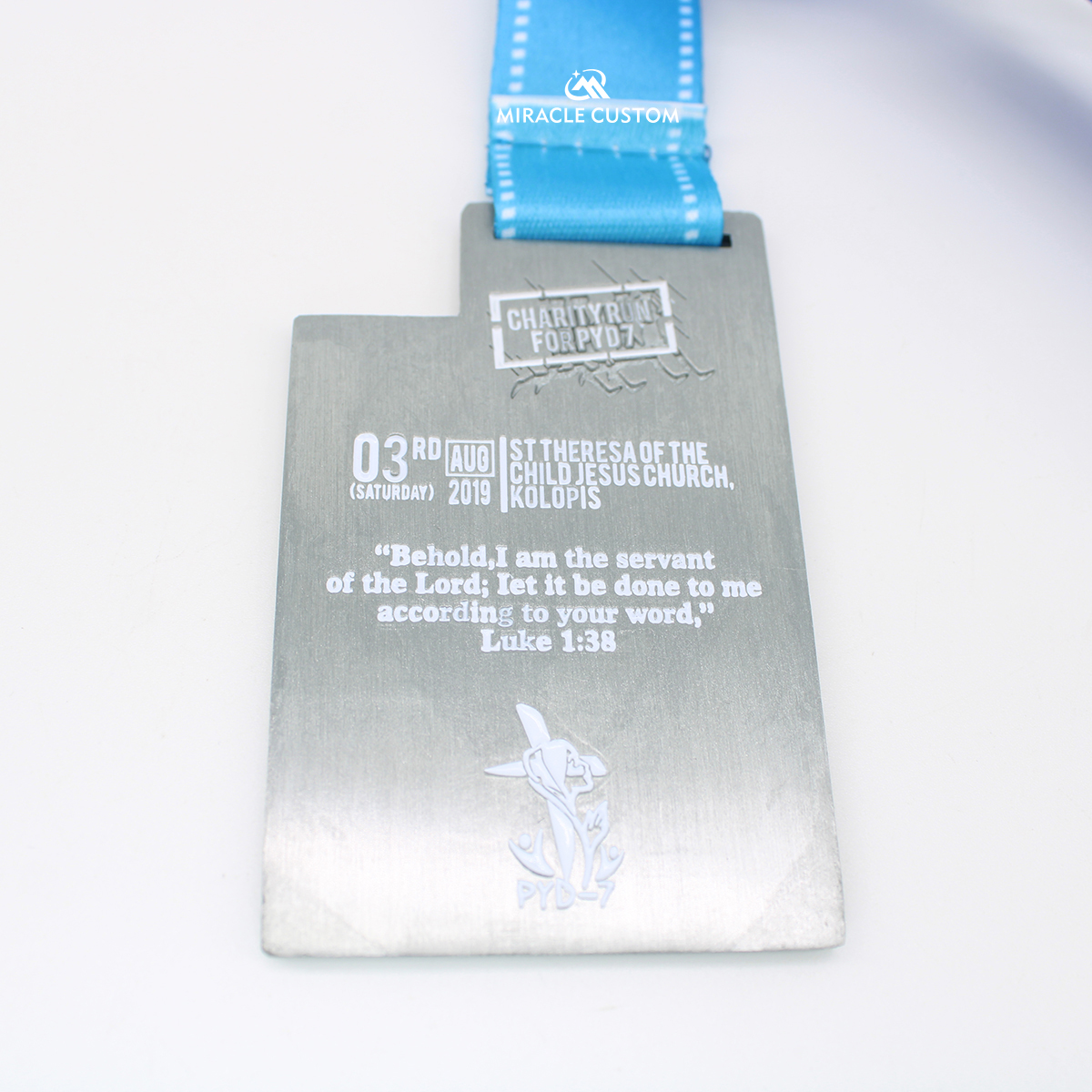 Custom Charity Run For PYD7 8KM Finisher Medals