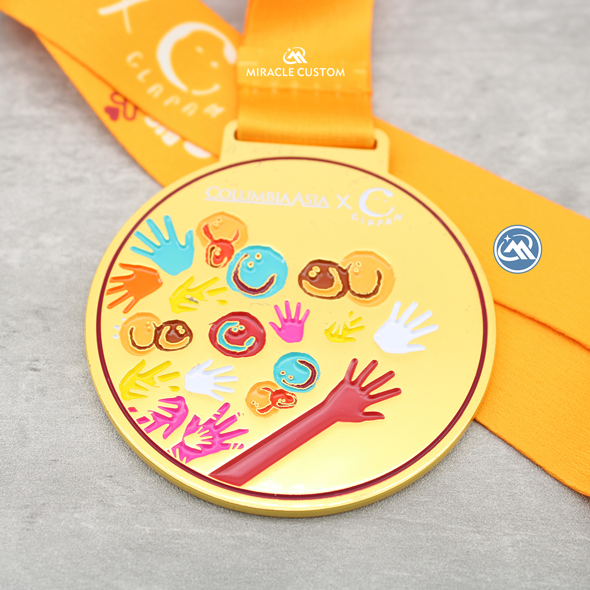 Custom Matte finish sports medals fun run medals