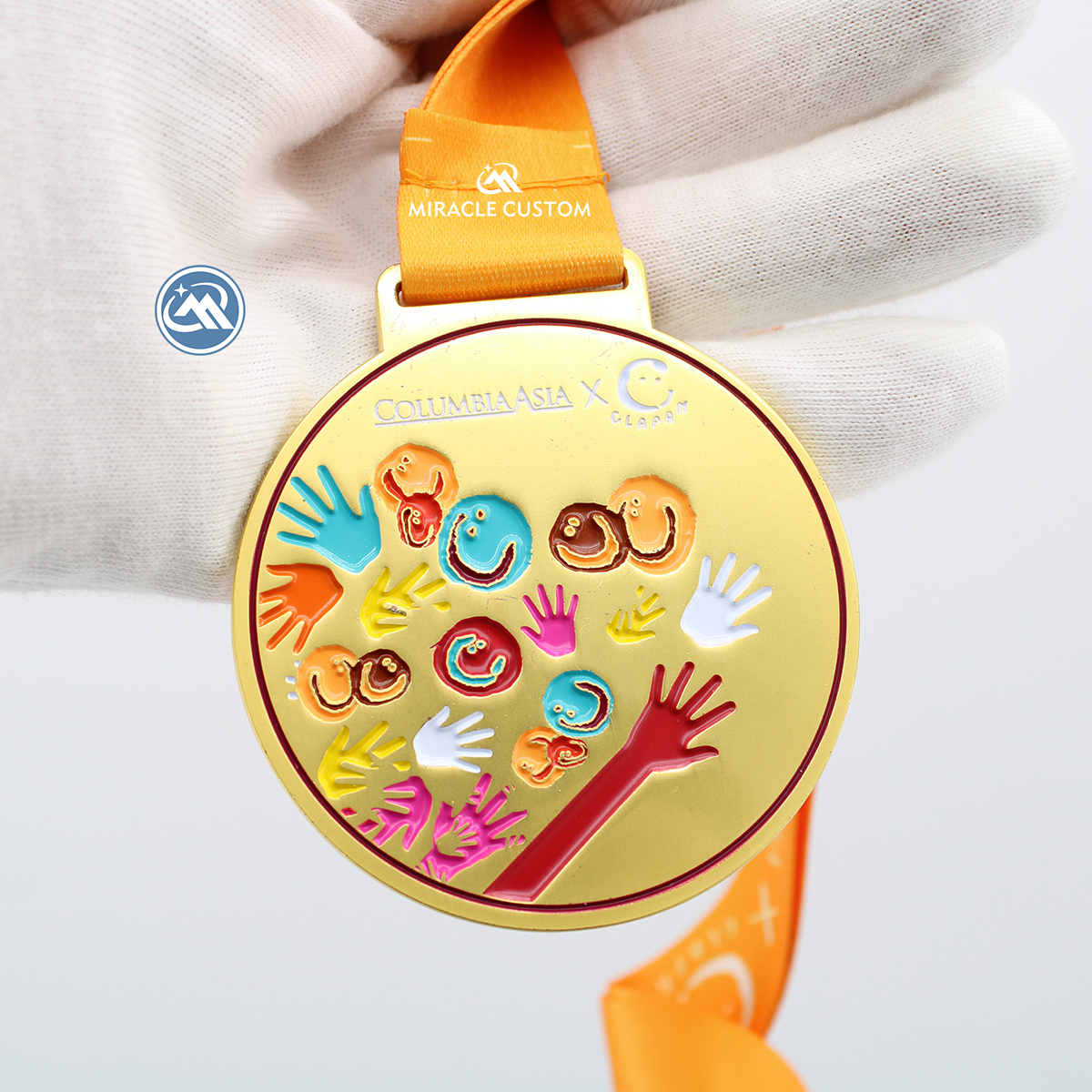 Custom Matte finish sports medals fun run medals