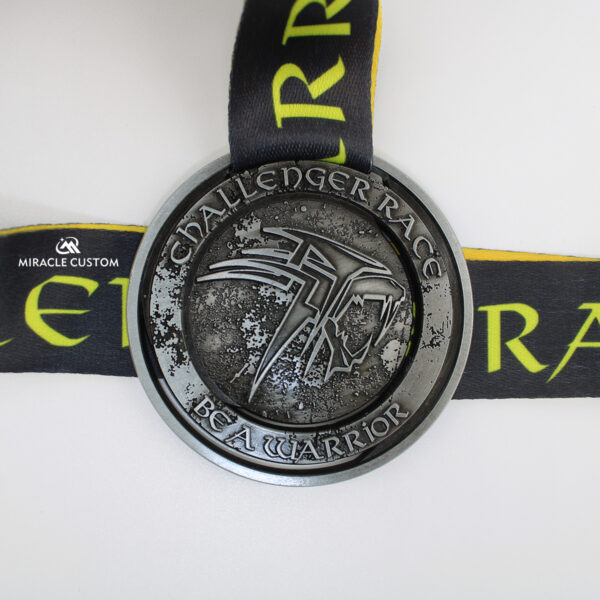 Custom warrior run race challenge medals