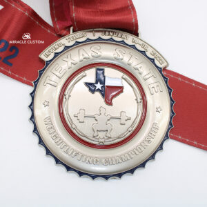 Custom 2022 Texas State Weightlifting Championships Award Medals