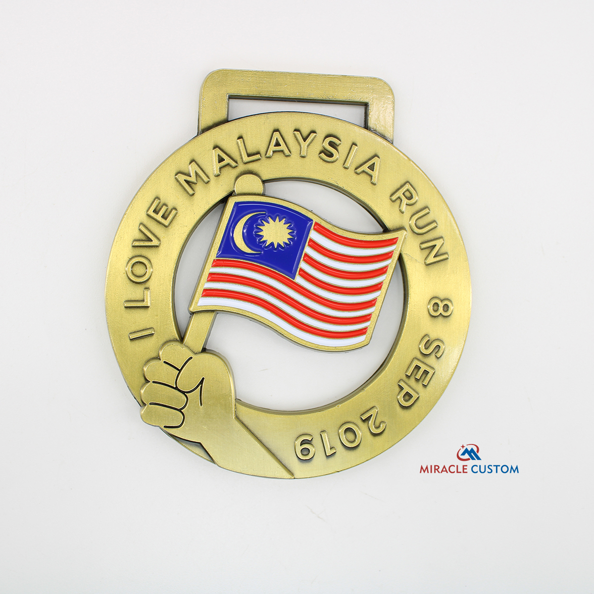 Custom I Love Malaysia Run Fun Run Medals