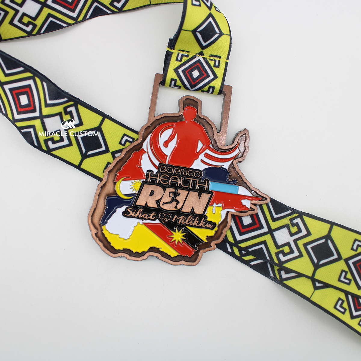 Custom Malaysia Borneo Health Run Sports Medals