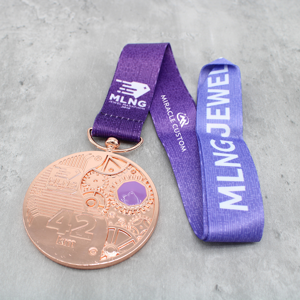 Custom MLNG Jewel Marathon Sports Medals